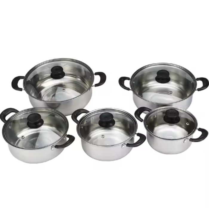 Stock pot stainless steel square shallow stock hot pot