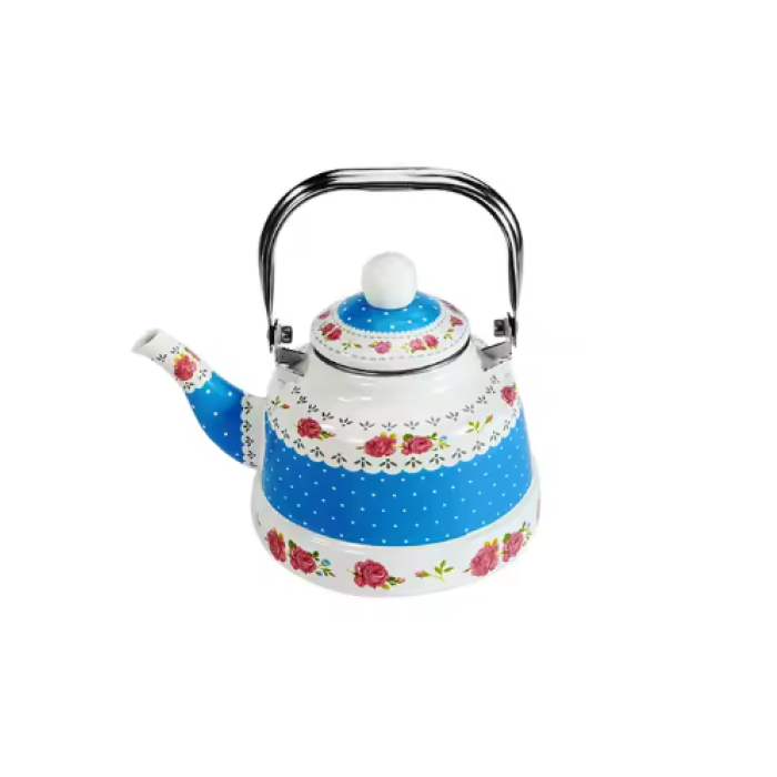 Stainless steel handle Enamel Tea Kettle